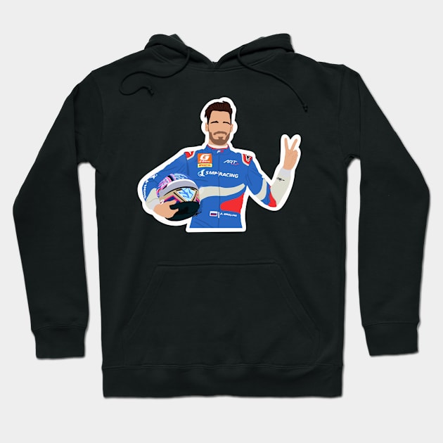 Aleksandr Smolyar driving for ART Grand Prix for the 2021 Formula 3 season Hoodie by royaldutchness